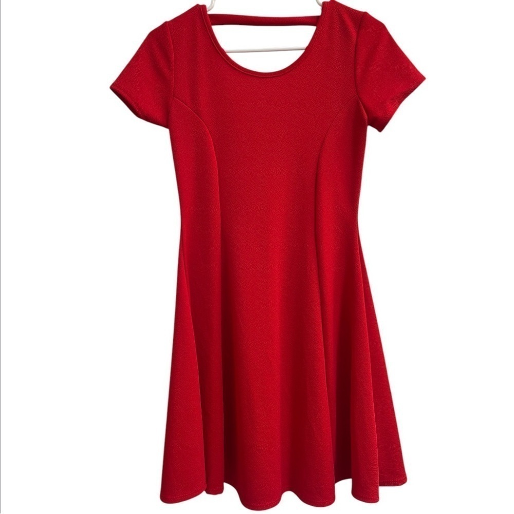 Mady & Nell Nail Red Fit & Flare Dress- Color Red Size Women’s Medium